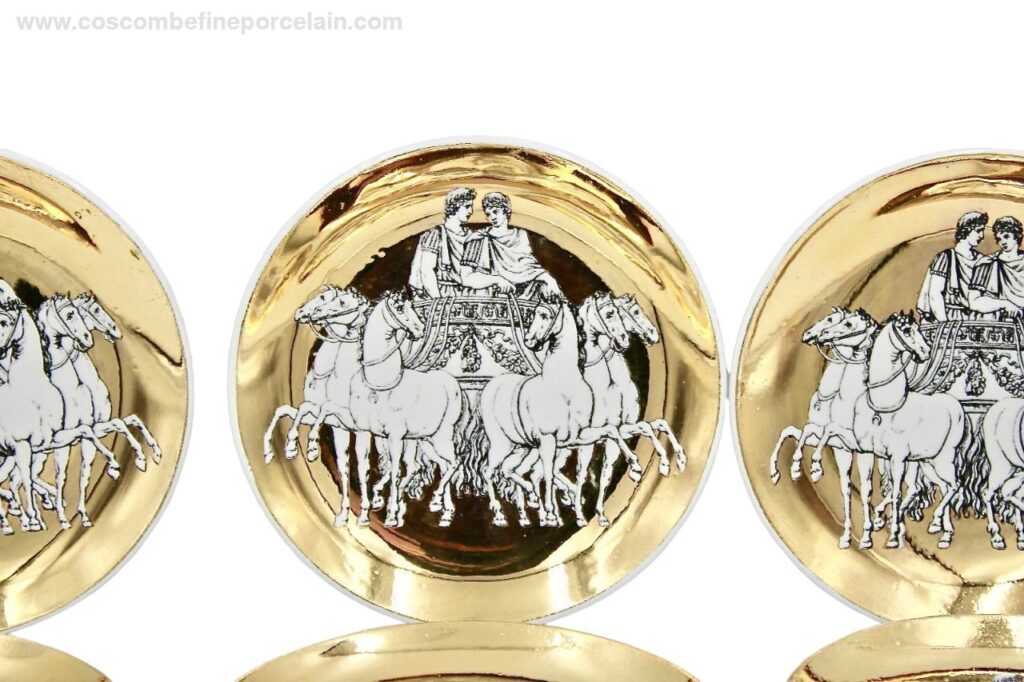 Piero Fornasetti Classical Plates Coasters Milano Italy