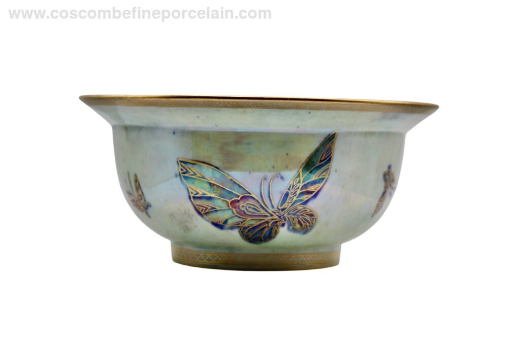Wedgwood 8" K'ang Hsi Butterfly Bowl Lustre Daisy Makeig Jones