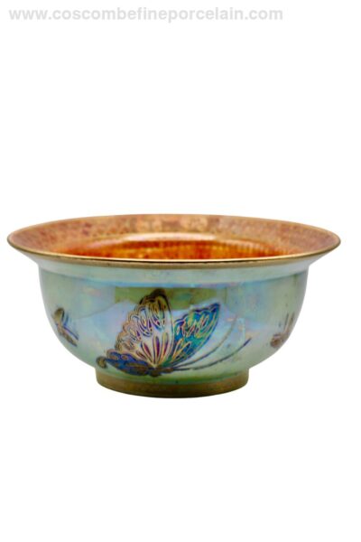 Wedgwood 8" K'ang Hsi Butterfly Bowl Lustre Daisy Makeig Jones