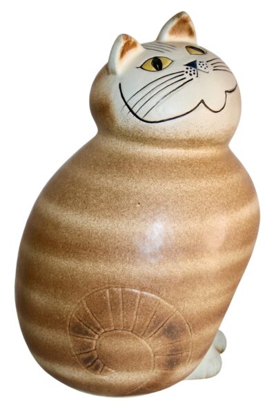 Gustavsberg Caramel Stripe Mia Maxi Katt Lisa Larson Sweden