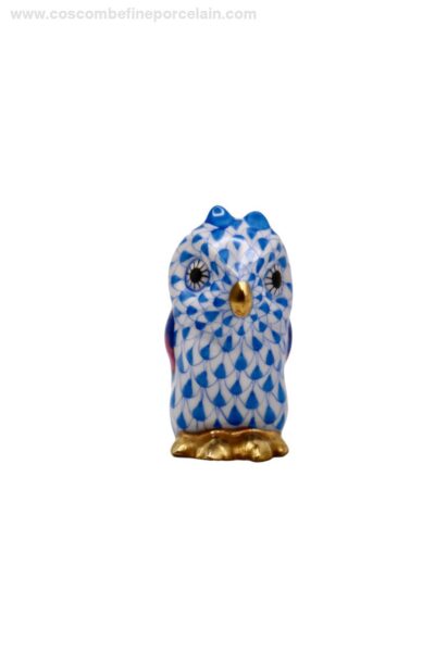 Herend Blue fishnet Owl