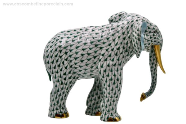 Herend Colonel Hathi Green Elephant