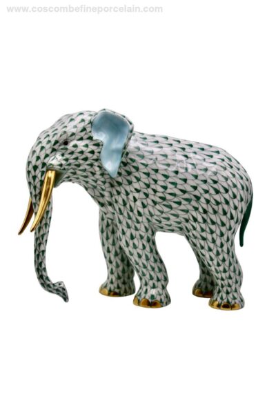 Herend Colonel Hathi Green Elephant