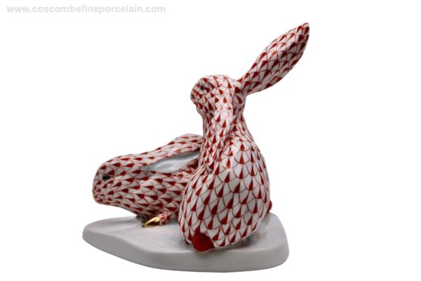 Herend Rabbits Red