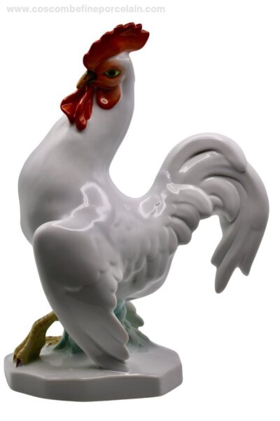 Herend White Rooster