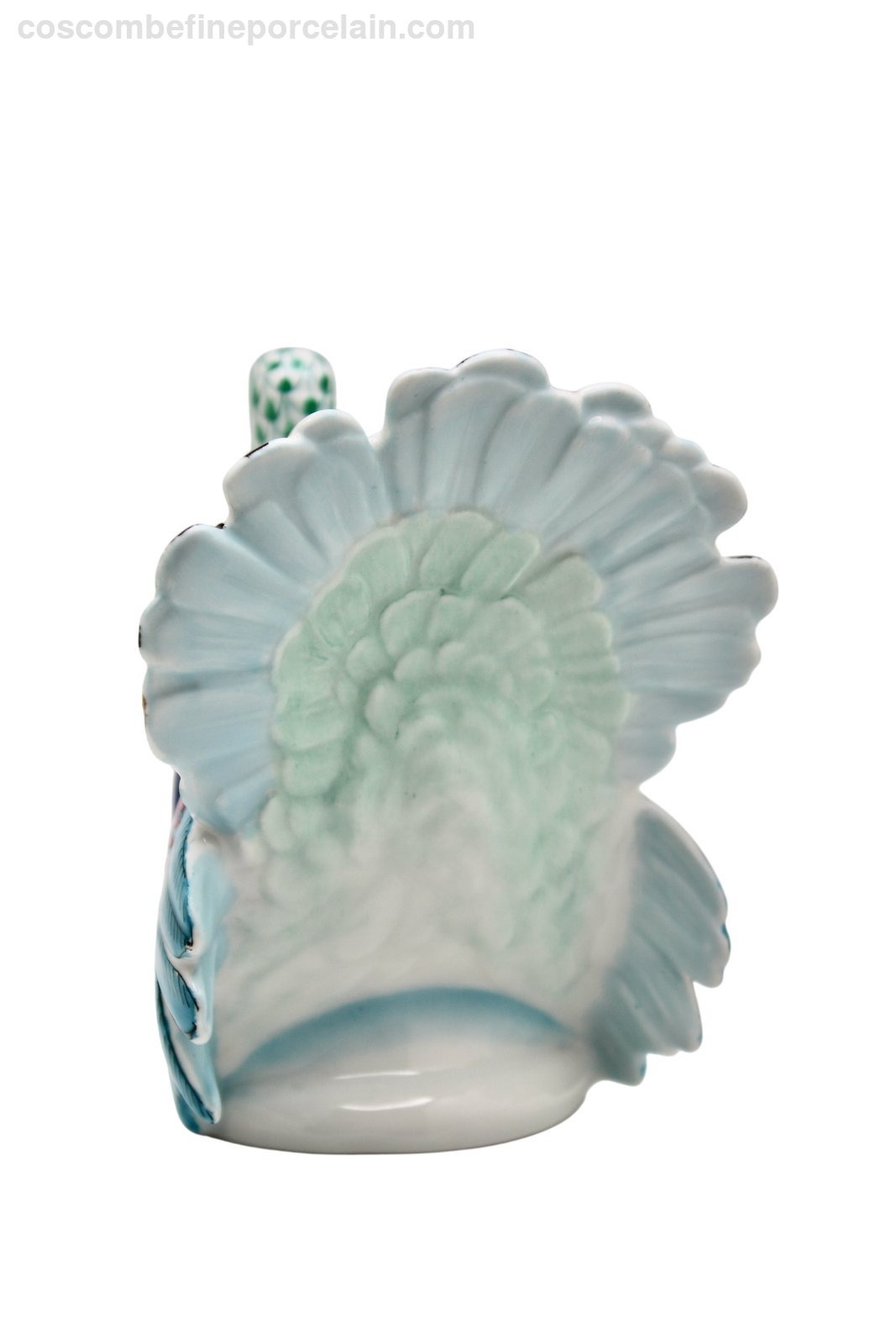 Herend Turkey Figurine Green fishnet Fish Scale
