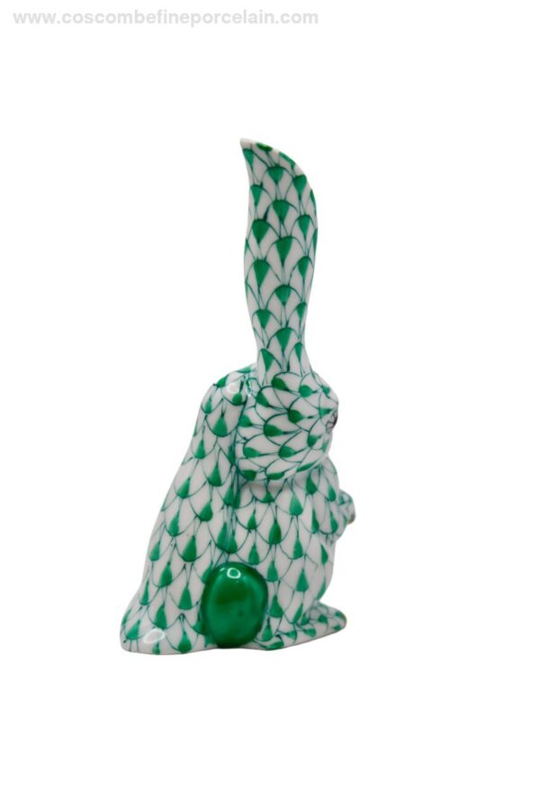 Herend lop eared rabbit green fishnet