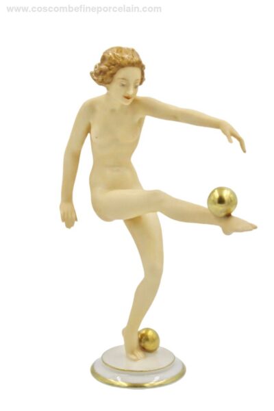 Hutschenreuther Porcelain Figure Ballspielerin