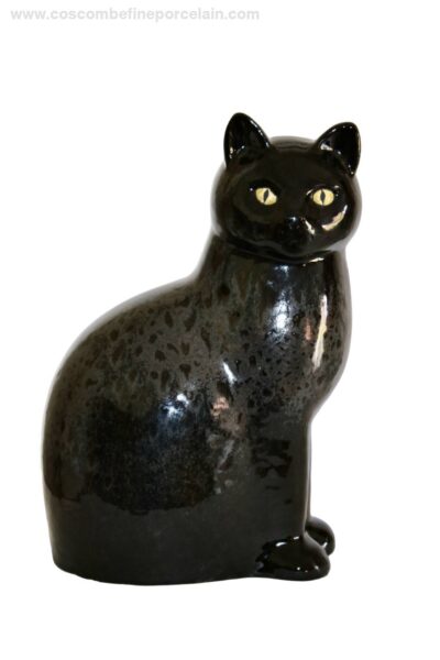 Lisa Larson Black Murre Cat Maxi 34 cm - Gustavsberg Sweden