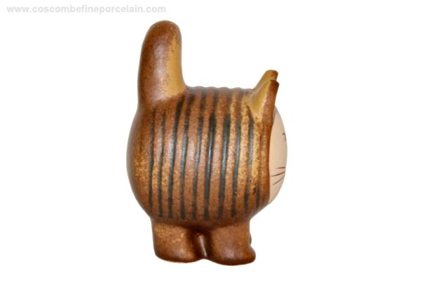 Lisa Larson Brown Barrel Cat - series Jura Gustavsberg