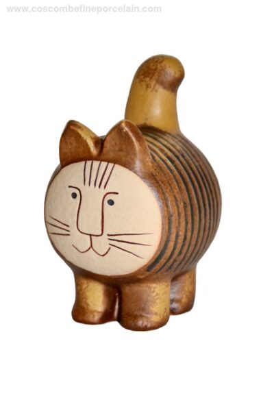 Lisa Larson Brown Barrel Cat - series Jura Gustavsberg