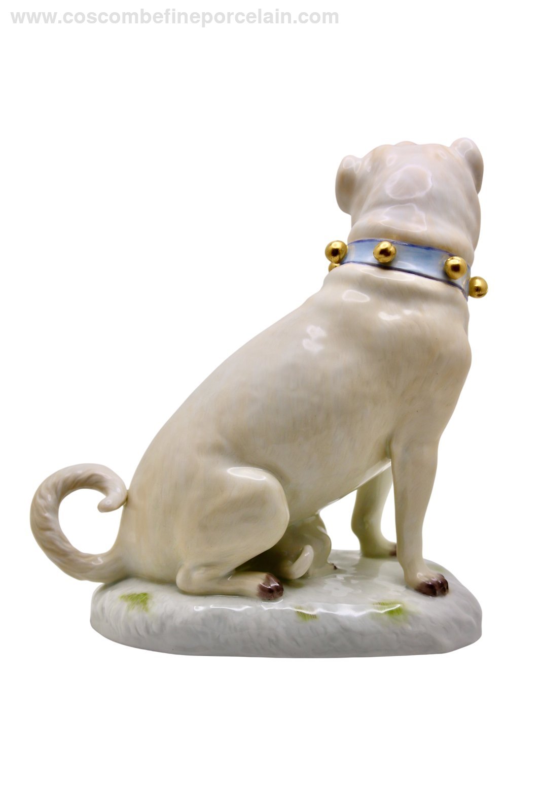 Meissen Porcelain Pug with Puppy Kaendler Hand painted