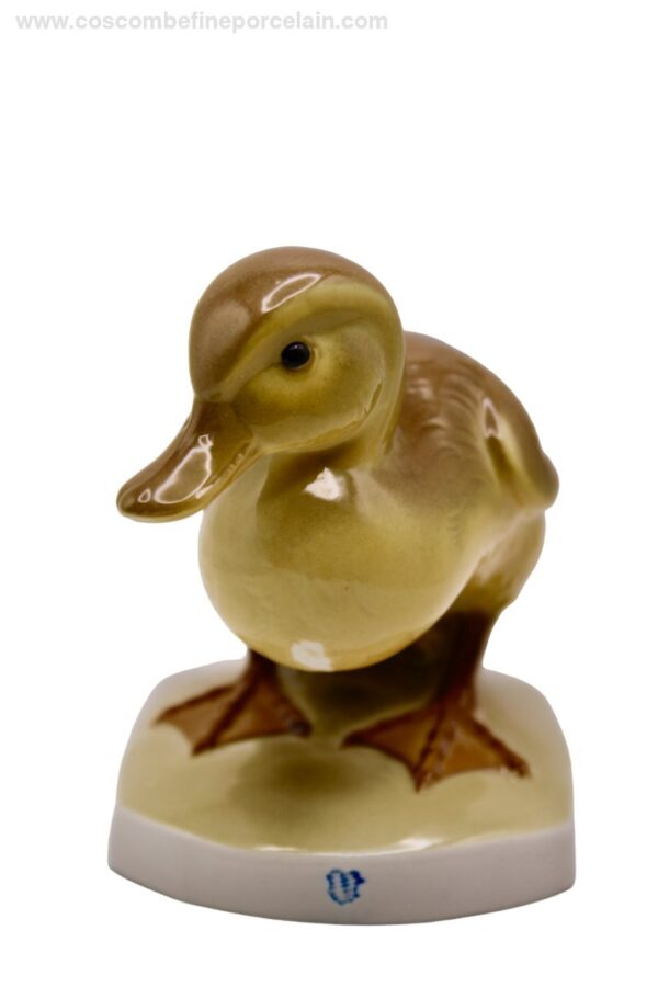 Nymphenburg Porcelain Duckling hand painted yellow 464