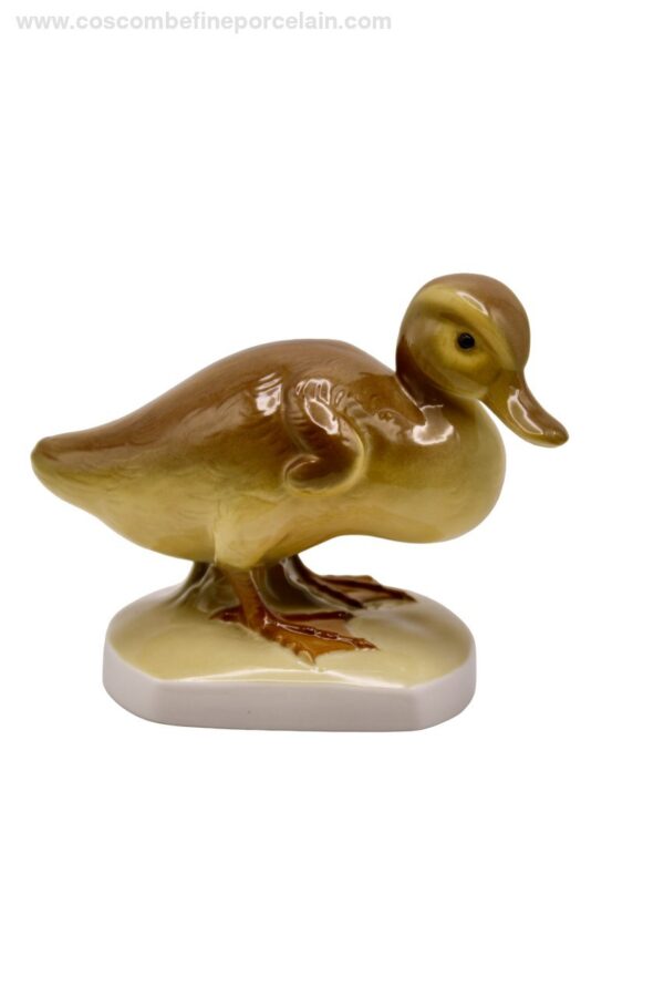 Nymphenburg Porcelain Duckling hand painted yellow 464