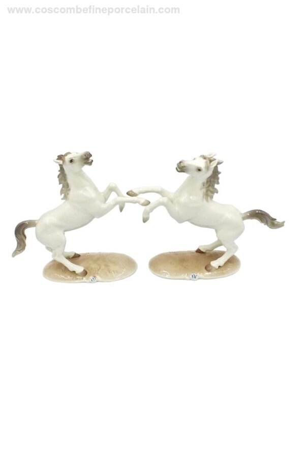 Nymphenburg Porcelain Stallions
