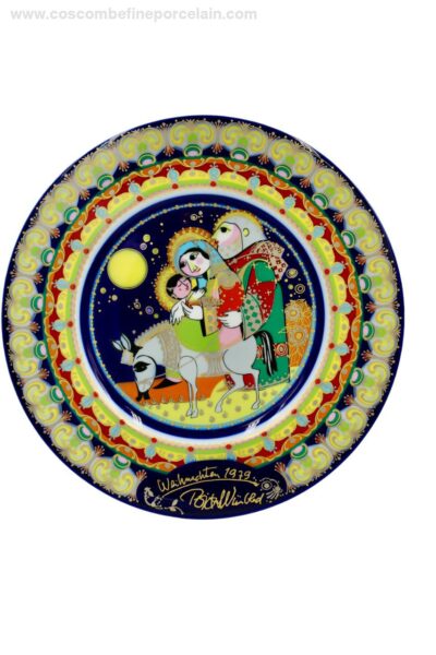 Rosenthal Bjorn Wiinblad 1979 Christmas Plate "Flight Into Egypt"