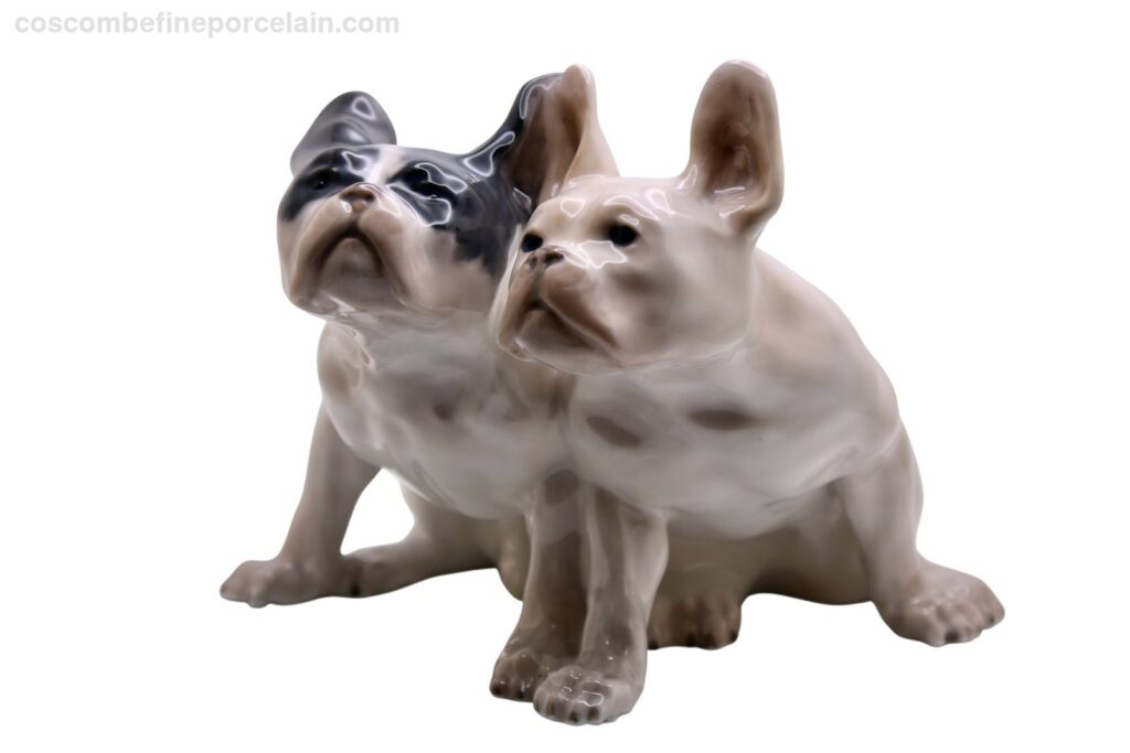 Royal Copenhagen French Bulldogs - Knud Kyhn # 1452
