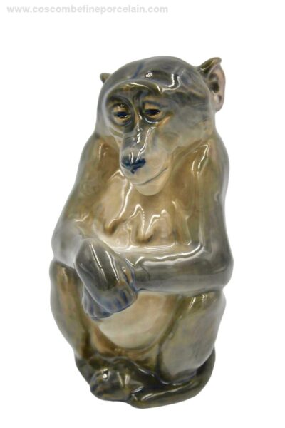 Royal Copenhagen model of a female monkey 1444