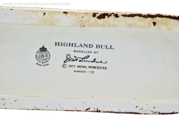 Royal Worcester Highland Bull Doris Lindner