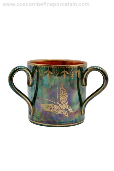 Wedgwood Green Lustre Loving Cup TYG Daisy Makeig-Jones