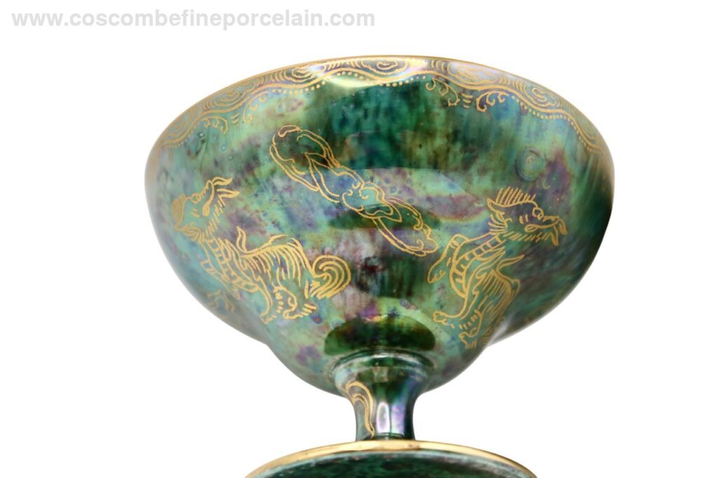 Wedgwood Green Melba Cup Lustre Z4831 Daisy Makeig-Jones