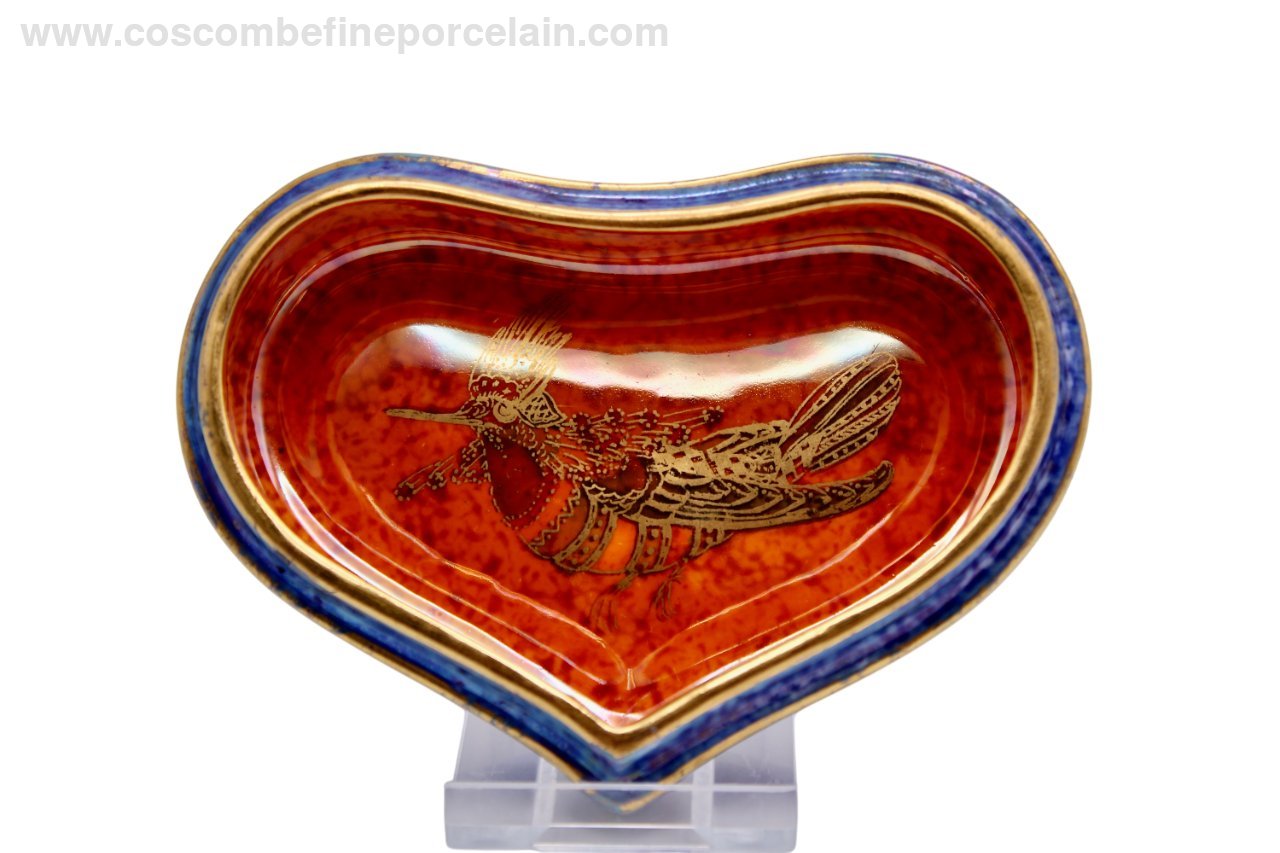 Wedgwood Hummingbirds Heart Box Lustre Daisy Makeig-Jones Z5294