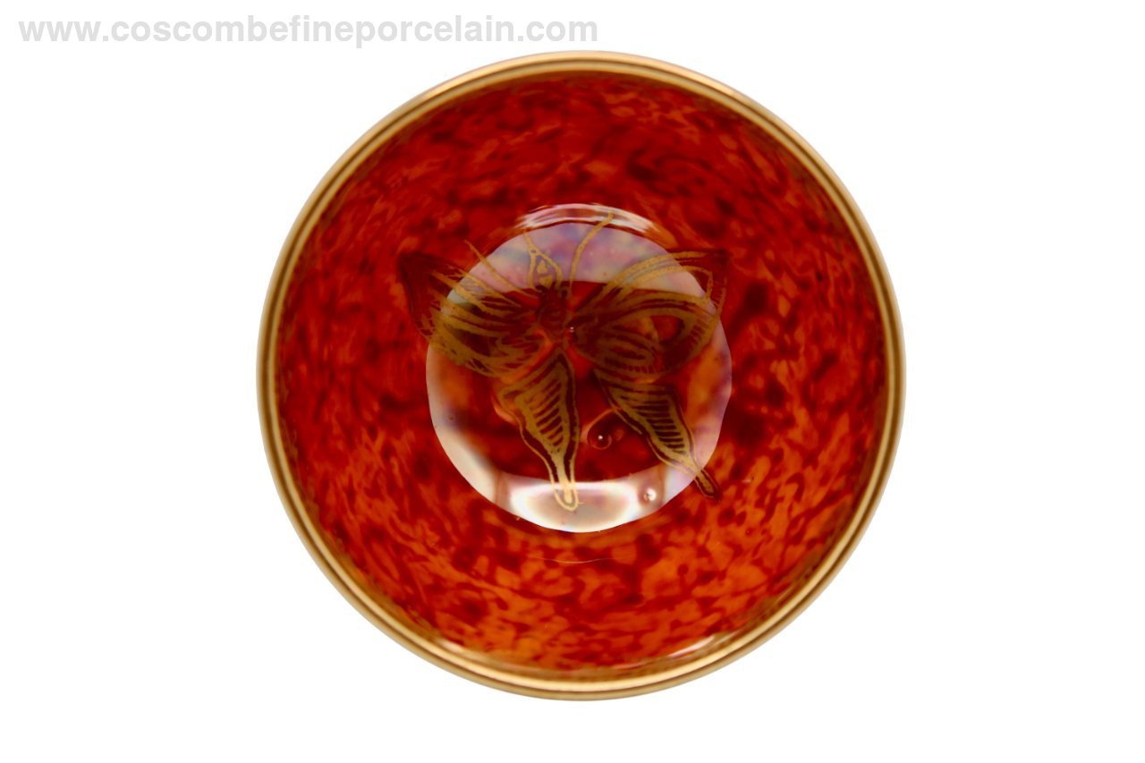 Wedgwood Mother of Pearl Lustre Butterfly Bowl Makeig Jones