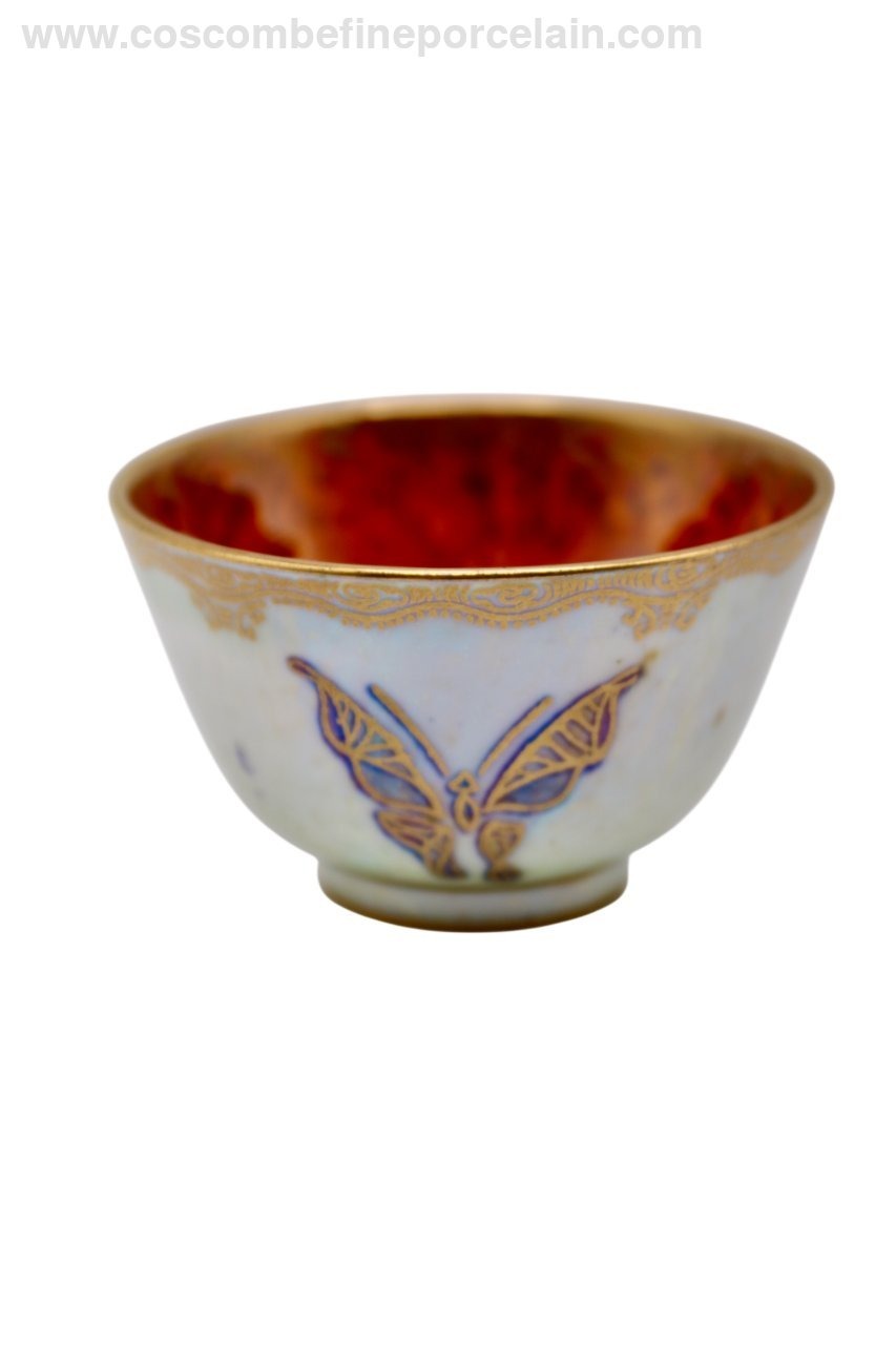 Wedgwood Mother of Pearl Lustre Butterfly Bowl Makeig Jones