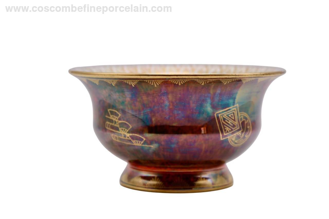 Wedgwood Orange Lustre Byerley Bowl Butterfly Z4830