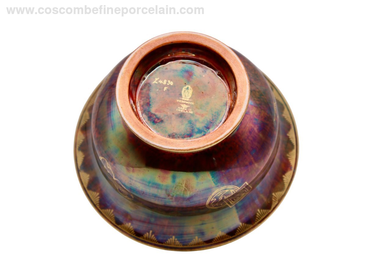 Wedgwood Orange Lustre Byerley Bowl Butterfly Z4830