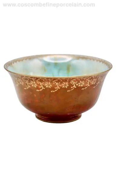 Wedgwood York Cup Red Lustre Butterfly Bowl Makeig-Jones
