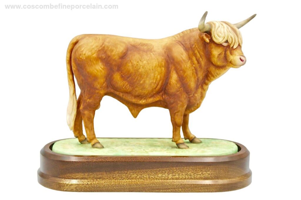 Royal Worcester Highland Bull Doris Lindner
