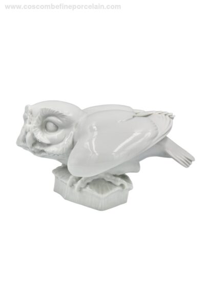 Meissen Weiss Little Owl Porcelain by Max Esser 1252
