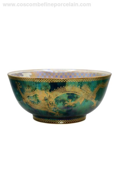 Wedgwood Green Lustre Imperial Celestial Dragons Bowl Z4831