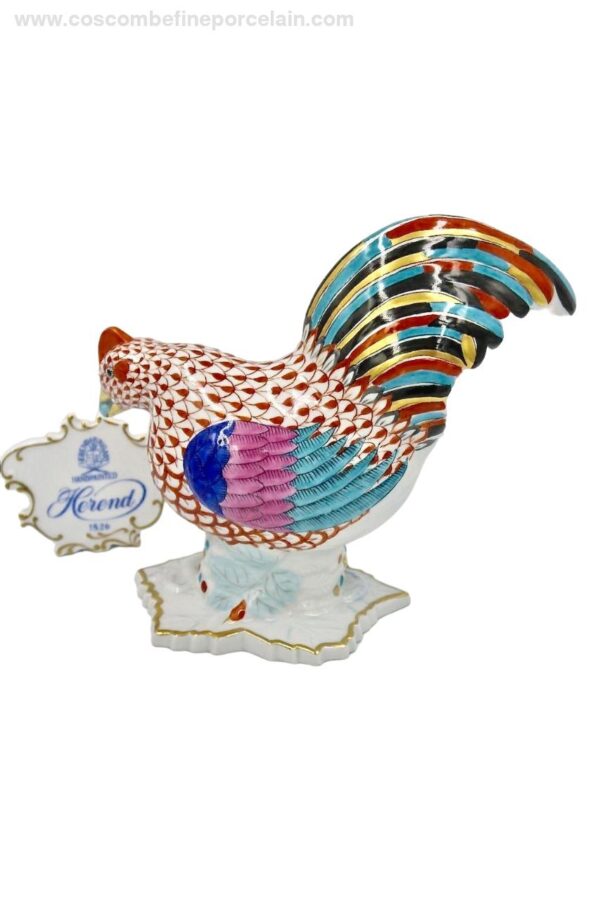 Herend Rooster with Pearl