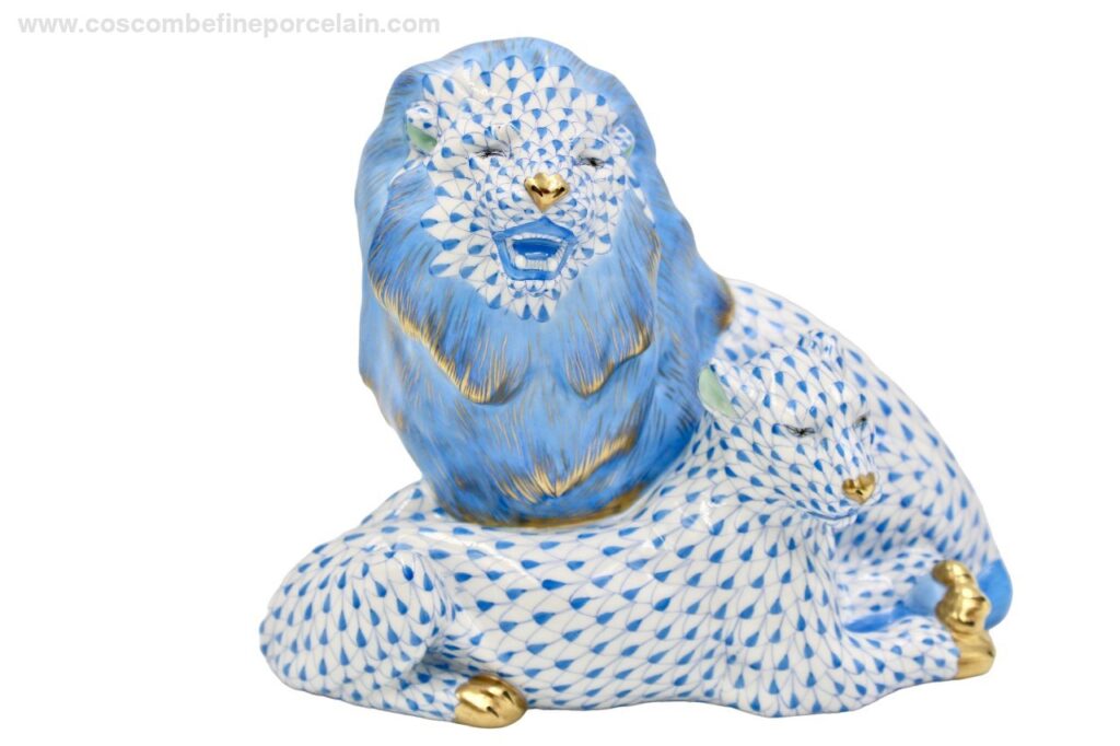 Herend Lion and Lioness